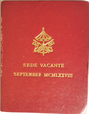 obverse: Vaticano. Roma Sede Vacante Settembre 1978. 500 lire. Ag. 