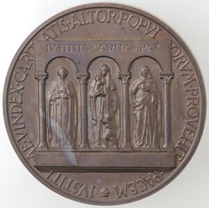 reverse: Medaglie. Papali. Pio XII. 1939-1958. Medaglia straordinaria 1956. Per l ottantesimo compleanno del Pontefice. Ae. 