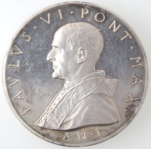 obverse: Medaglie. Papali. Paolo VI. 1963-1978. Medaglia 1963, A. I. Ag. 