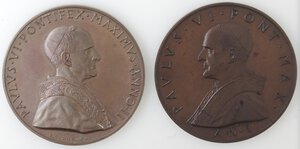 obverse: Medaglie. Papali. Paolo VI. 1963-1978. Lotto di 2 Medaglie. Ae. 