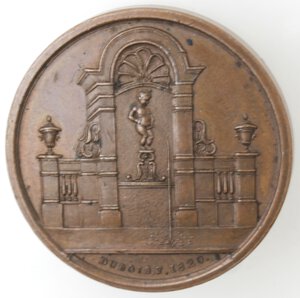 obverse: Medaglie. Belgio. Medaglia 1820. Per la costruzione della fontana 