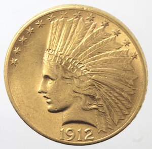 obverse: USA. 10 Dollari Indiano 1912. Au. 