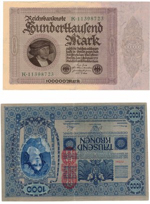 obverse: Germania. Impero Austro Ungarico. Lotto di 5 pezzi. 