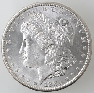obverse: USA. Dollaro Morgan 1881 S. Ag. 