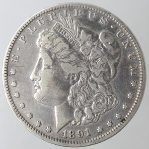 obverse: USA. Dollaro Morgan 1891 O. Ag. 