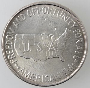 reverse: USA. Mezzo dollaro 1952 Booker T. Washington e George Washington Carver. Ag. 