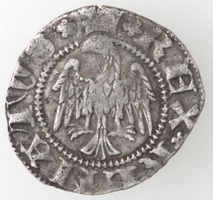 obverse: L Aquila. Renato d Angiò. 1435-1442. Cella. Ag. 