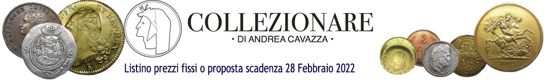 Banner Collezionare di A. Cavazza - Listino 1