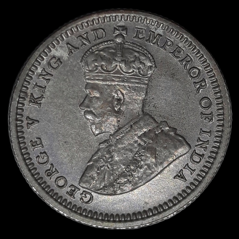 reverse: HONG KONG. George V,5 cent argento 1933, SPL+/Qfdc