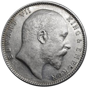 obverse: INDIA, Edward VII,  Rupee argento 1903, SPL