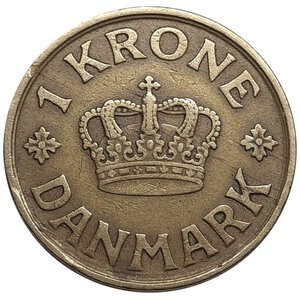 obverse: DANIMARCA. 1 krone 1925 BB