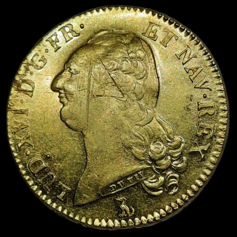 reverse: FRANCIA Louis XVI, Double Louis oro 1786 zecca T,SPL+ con  graffi di conio sul campo a mio avviso, altrimenti Qfdc