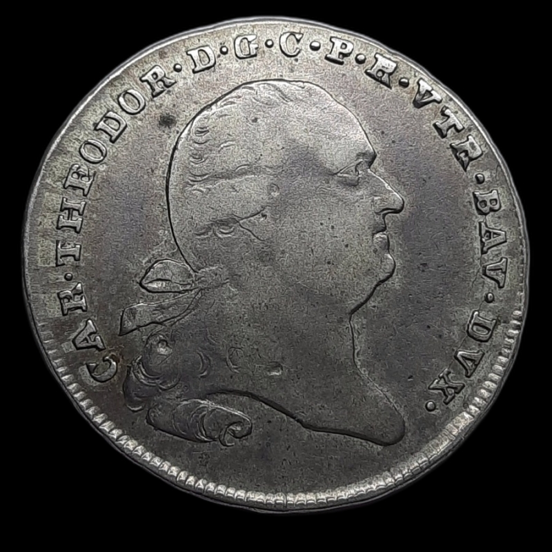 reverse: GERMANIA, Bavaria , 1/2 thaler argento 1797, BB+