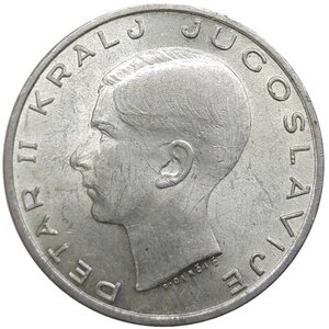 obverse: SERBIA. 20 Dinara argento 1938 Qfdc