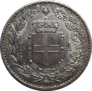 reverse: Umberto I (1878-1900), 1 Lira argento 1900, SPL+/ QFDC