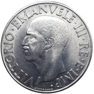 reverse: Vittorio Emanuele III, 1 Lira  Impero 1941 NC SPL  