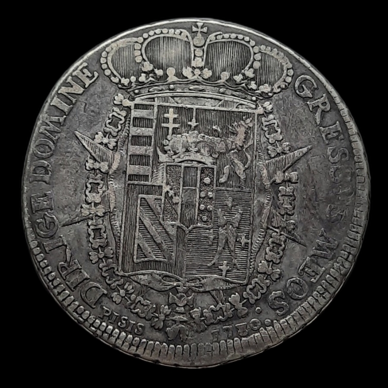obverse: FIRENZE . Pietro Leopoldo I d Asburgo Lorena(1765-1790).Francescone argento 1780, BB