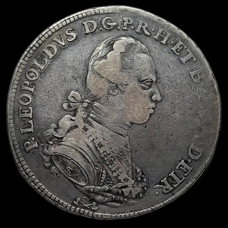 reverse: FIRENZE . Pietro Leopoldo I d Asburgo Lorena(1765-1790).Francescone argento 1780, BB