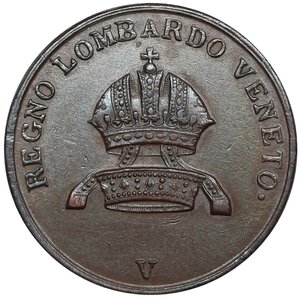 reverse: LOMBARDO VENETO, Ferdinando I, 3 Centesimi 1846 V , SPL