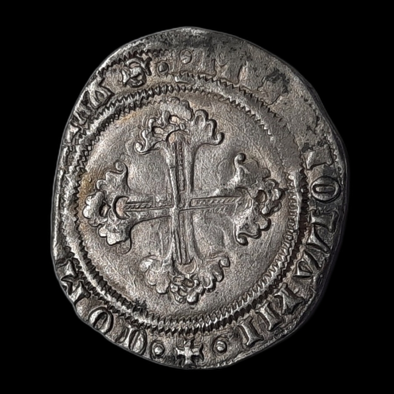 obverse: MILANO. II Repubblica (1447-1450) grosso , SPL