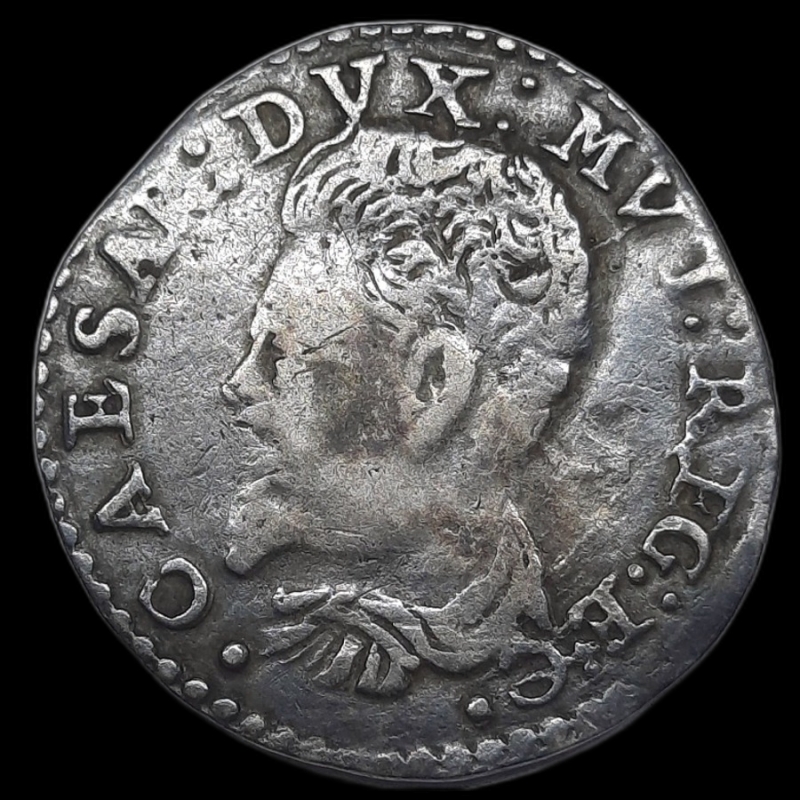 reverse: MODENA. Cesare d Este (1597-1628) Giorgino, rif mir#692,  BB