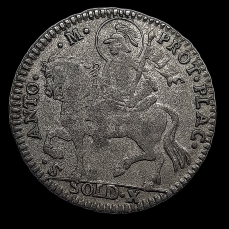 reverse: PARMA.Ferdinando I (1762-1802) 10 Soldi 1784, eccelsa BB/SPL