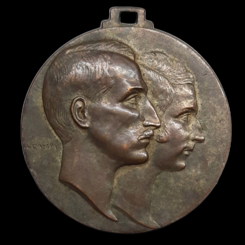 obverse: Medaglia Matrimonio Boris III e Giovanna di Savoia  1930 diam.32,2 mm BB