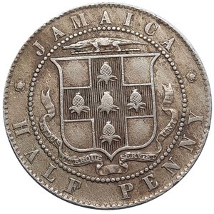 reverse: JAMAICA. Edward VII, Half Penny 1906  BB