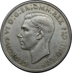 obverse: AUSTRALIA .George VI, 1 Crown argento 1937 BB