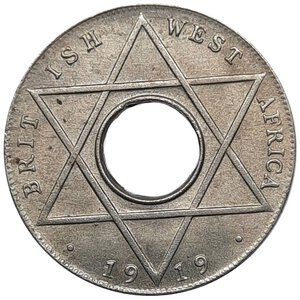 obverse: BRITISH WEST AFRICA .1/10 penny 1919 , qFDC