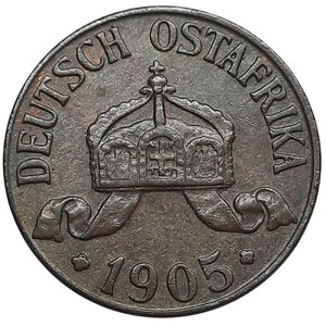 obverse: GERMAN EAST AFRICA .1/2 Heller 1905,SPL