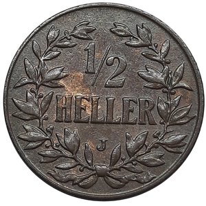 reverse: GERMAN EAST AFRICA .1/2 Heller 1905,SPL