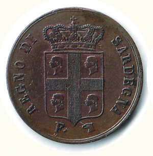 obverse: Carlo Alberto - Monetazione sarda - 5 Cent. 1842