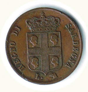 obverse: SAVOIA - Carlo Alberto - 3 Cent 1842