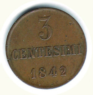 reverse: SAVOIA - Carlo Alberto - 3 Cent 1842