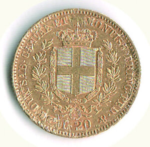 reverse: SAVOIA - Vittorio Emanuele II - 20 Lire 1861 To