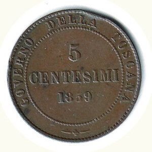reverse: SAVOIA - Vittorio Emanuele II - 5 Cent 1859