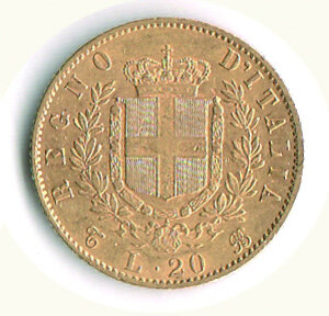 reverse: SAVOIA - Vittorio Emanuele II - 20 Lire 1863