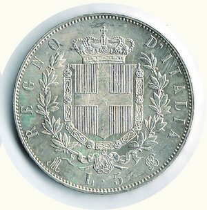 reverse: SAVOIA - Vittorio Emanuele II - 5 Lire 1872