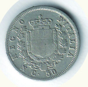 reverse: SAVOIA - Vittorio Emanuele II - 50 Cent. 1862