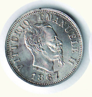 obverse: SAVOIA - Vittorio Emanuele II - 50 Cent. 1867