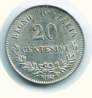 reverse: SAVOIA - Vittorio Emanuele II - 20 Cent. 1863