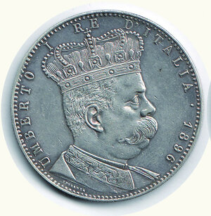 obverse: SAVOIA - Umberto I - Tallero Eritrea 1896