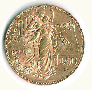 reverse: SAVOIA - Vittorio Emanuele III - 50 Lire 1911