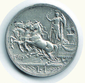 reverse: SAVOIA - Vittorio Emanuele III - Lira 1916