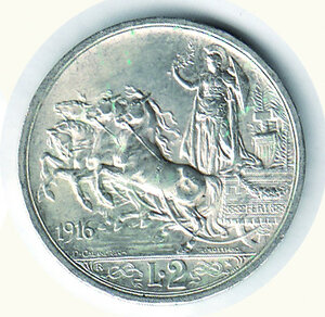 reverse: SAVOIA - Vittorio Emanuele III - 2 Lire 1916.