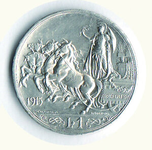 reverse: SAVOIA - Vittorio Emanuele III - Lira 1915.