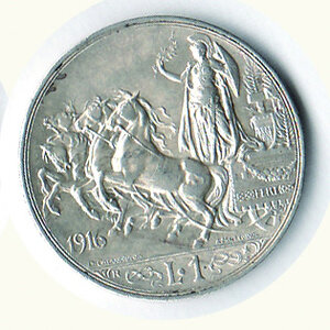 reverse: SAVOIA - Vittorio Emanuele III - Lira 1916.