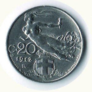 reverse: SAVOIA - Vittorio Emanuele III - 20 Cent. 1912