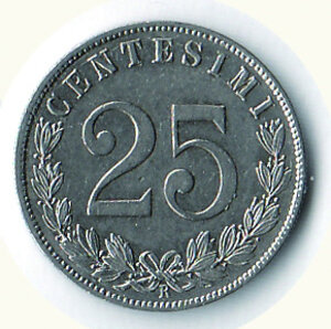 reverse: SAVOIA - Vittorio Emanuele - 25 Cent. 1903.